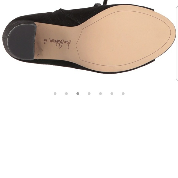 Sam Edelman Yvie Ankle Lace up Bootie Black boots - Picture 6 of 8