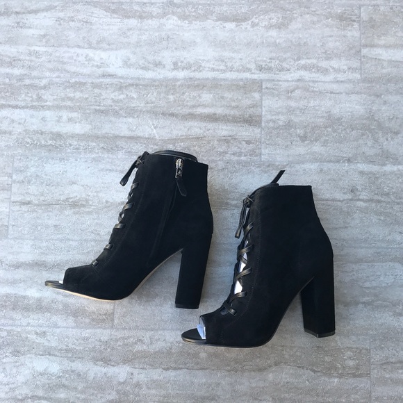 Sam Edelman Yvie Ankle Lace up Bootie Black boots - Picture 8 of 8