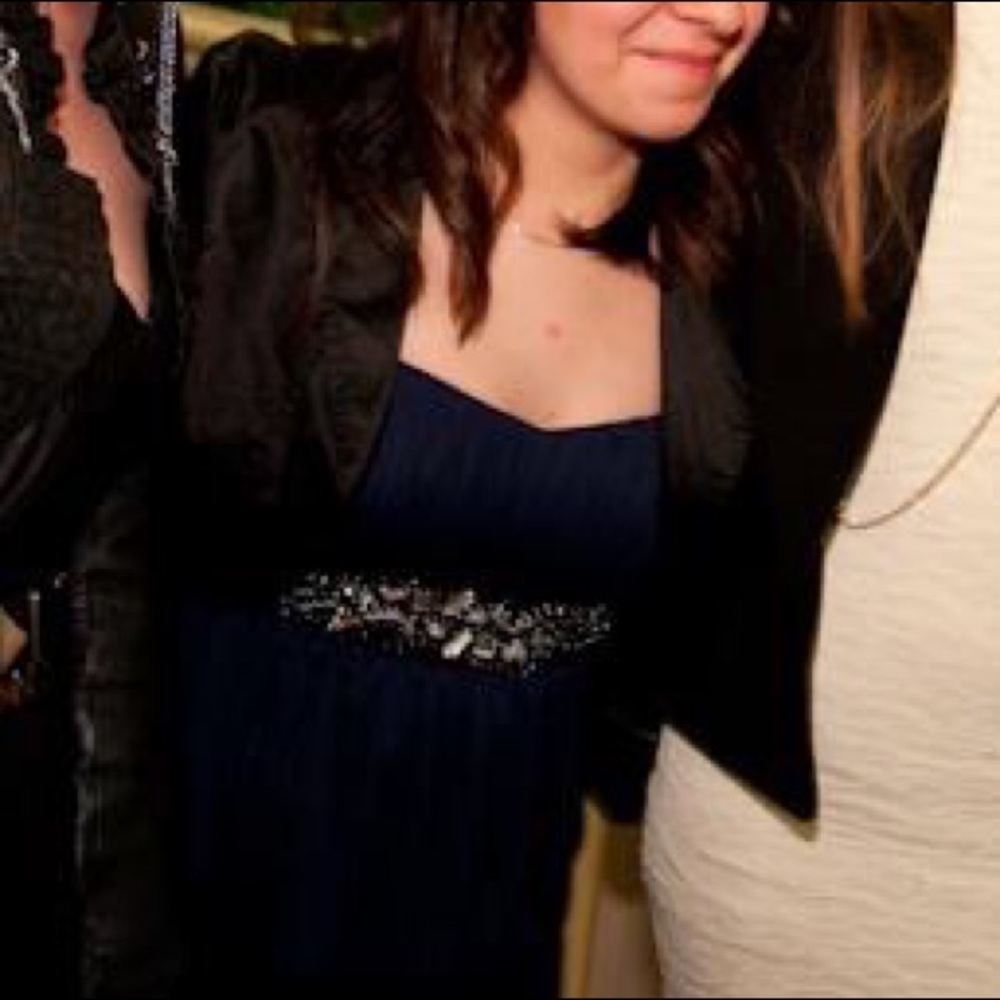 Navy blue and black dress