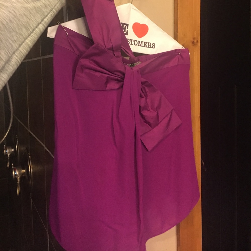 Purple one shoulder top