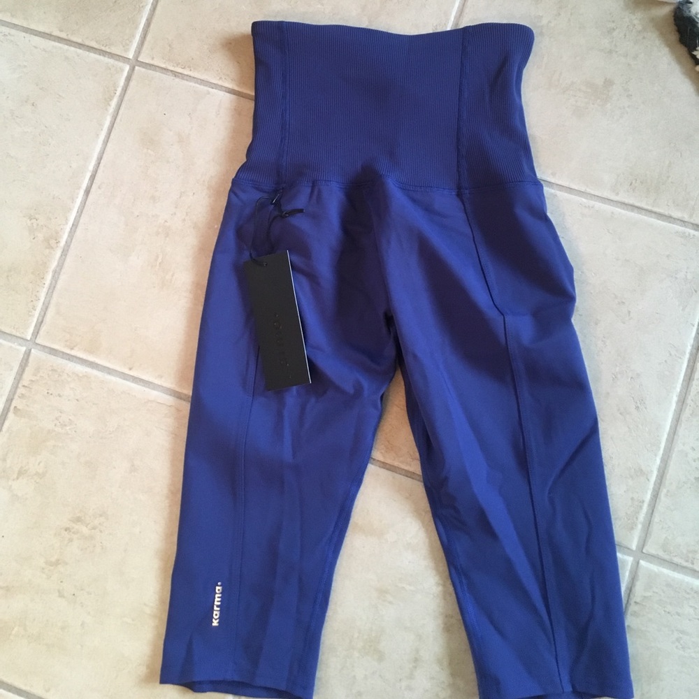 NWT - Karma Yama crops - small gothic navy