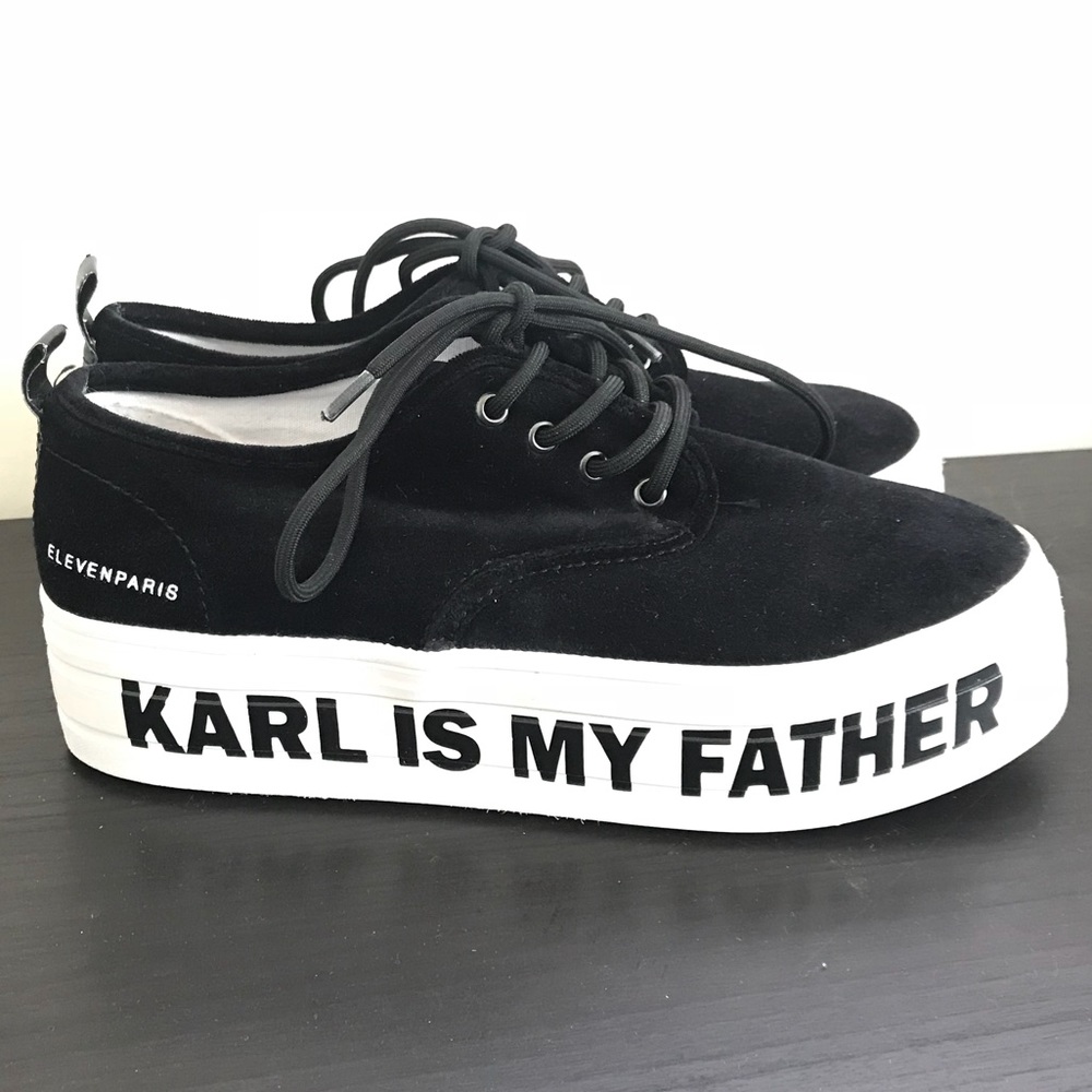 Eleven Paris Karl Is My Father Platform Sneakers