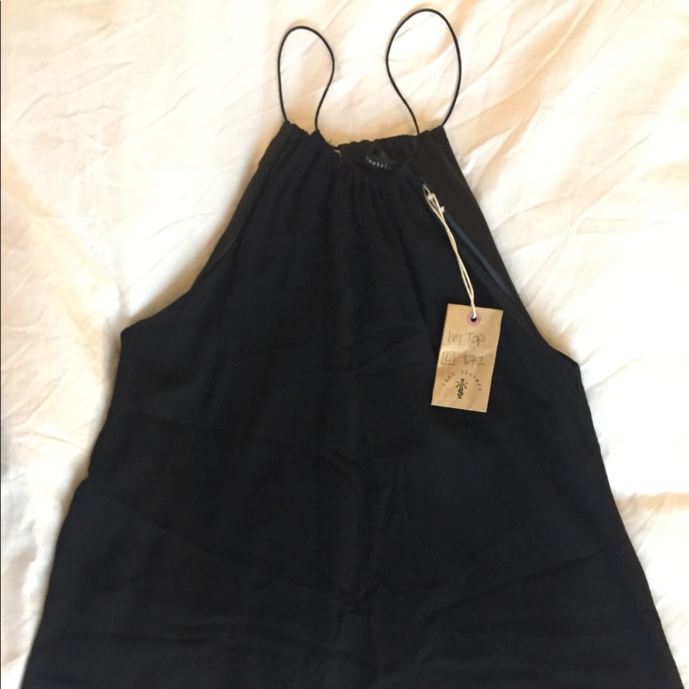 Knot Sisters Ivy Top in Black Size Large