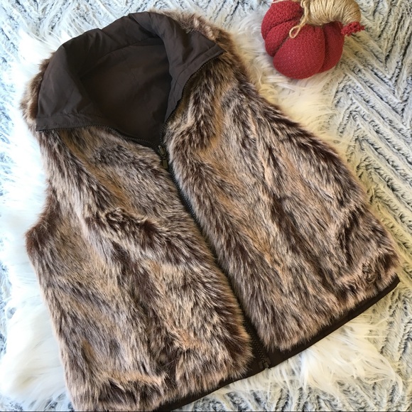 Jackets & Blazers - Med Reversible Faux Fur Vest