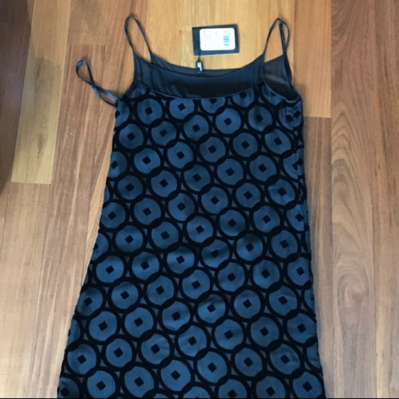 NWT Phillipe Adec Silk Geometric pattern Dress 2 - Picture 6 of 6