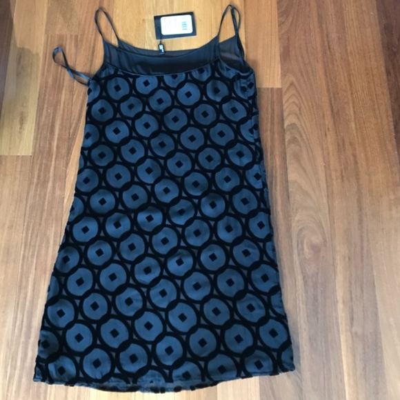 NWT Phillipe Adec Silk Geometric pattern Dress 2 - Picture 3 of 6
