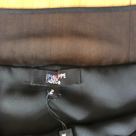 NWT Phillipe Adec Silk Geometric pattern Dress 2 - Picture 5 of 6