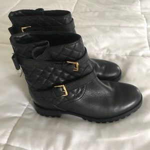 Kate Spade black leather boots