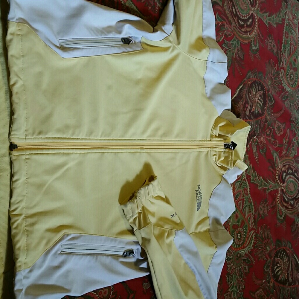 Rare The North Face Yellow Apex Zip Active Jacket