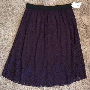 LulaRoe Lace  Lola Dark Plum