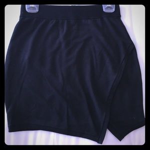 Rachel Roy Black Front-slit Skirt