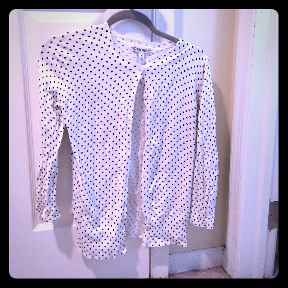 Polka dot cardigan
