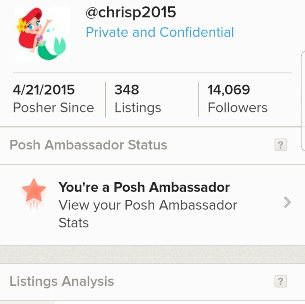 🍁🍂🌹 Newly granted POSH  Ambassador 🌹🍃