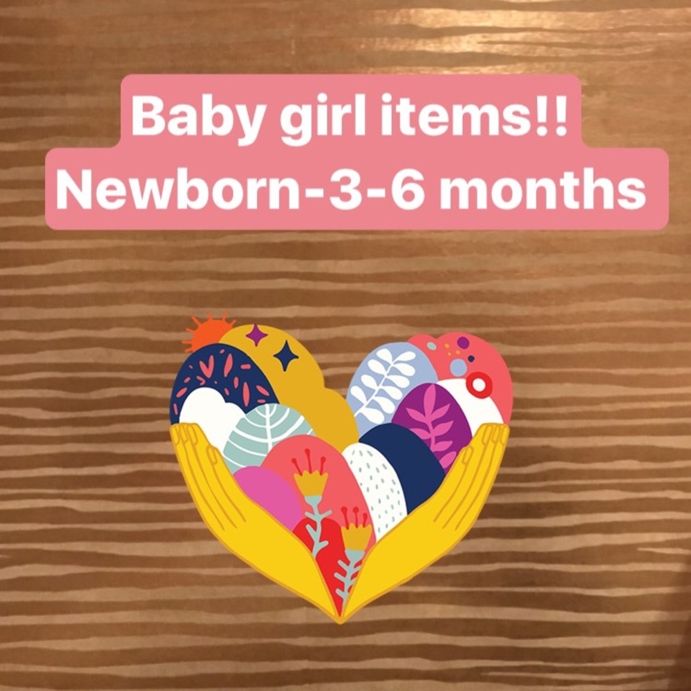 Baby girl items most new or like new