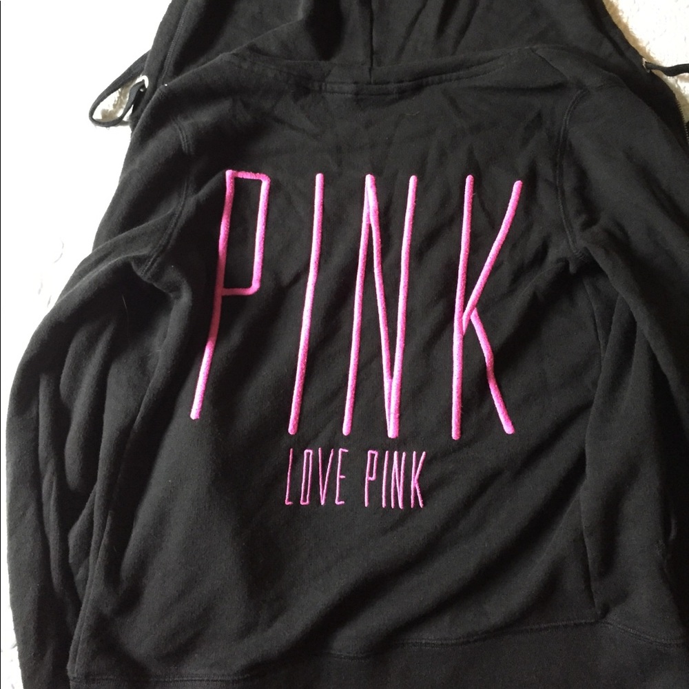 Pink zip up hoodie XS