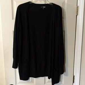 A.N.A Open Black Cardigan with pockets.