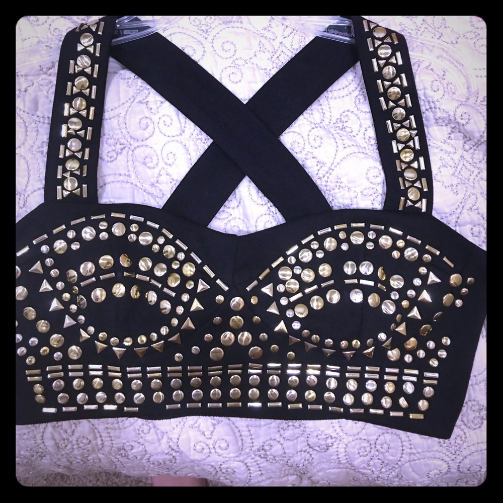 Beaded Crop Top