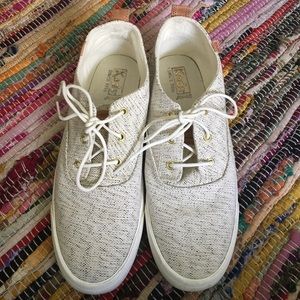 White and Black Keds