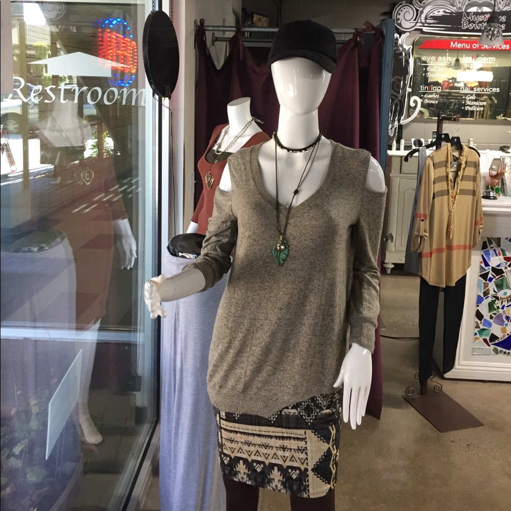 New peek a hole long sleeve sweater.