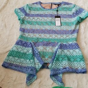 BCBG MAXAZRIA peplum top