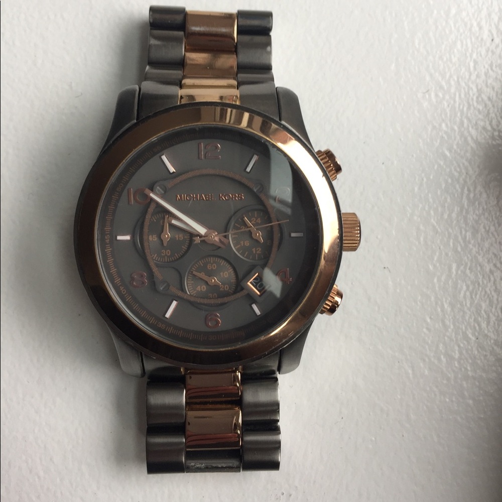 Michael Kors oversized two tone watch for sale!