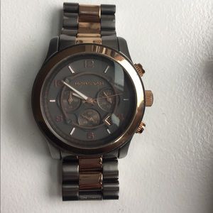 Michael Kors oversized two tone watch for sale!
