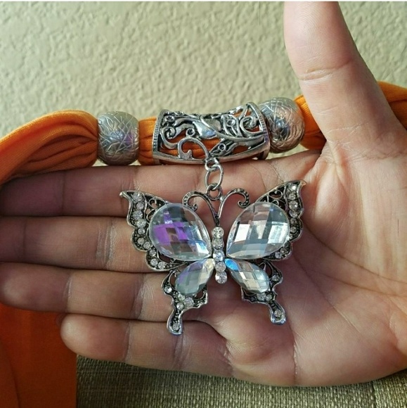 Handmade Butterfly Scarf - Picture 2 of 4