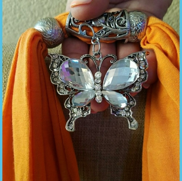 Handmade Butterfly Scarf - Picture 3 of 4