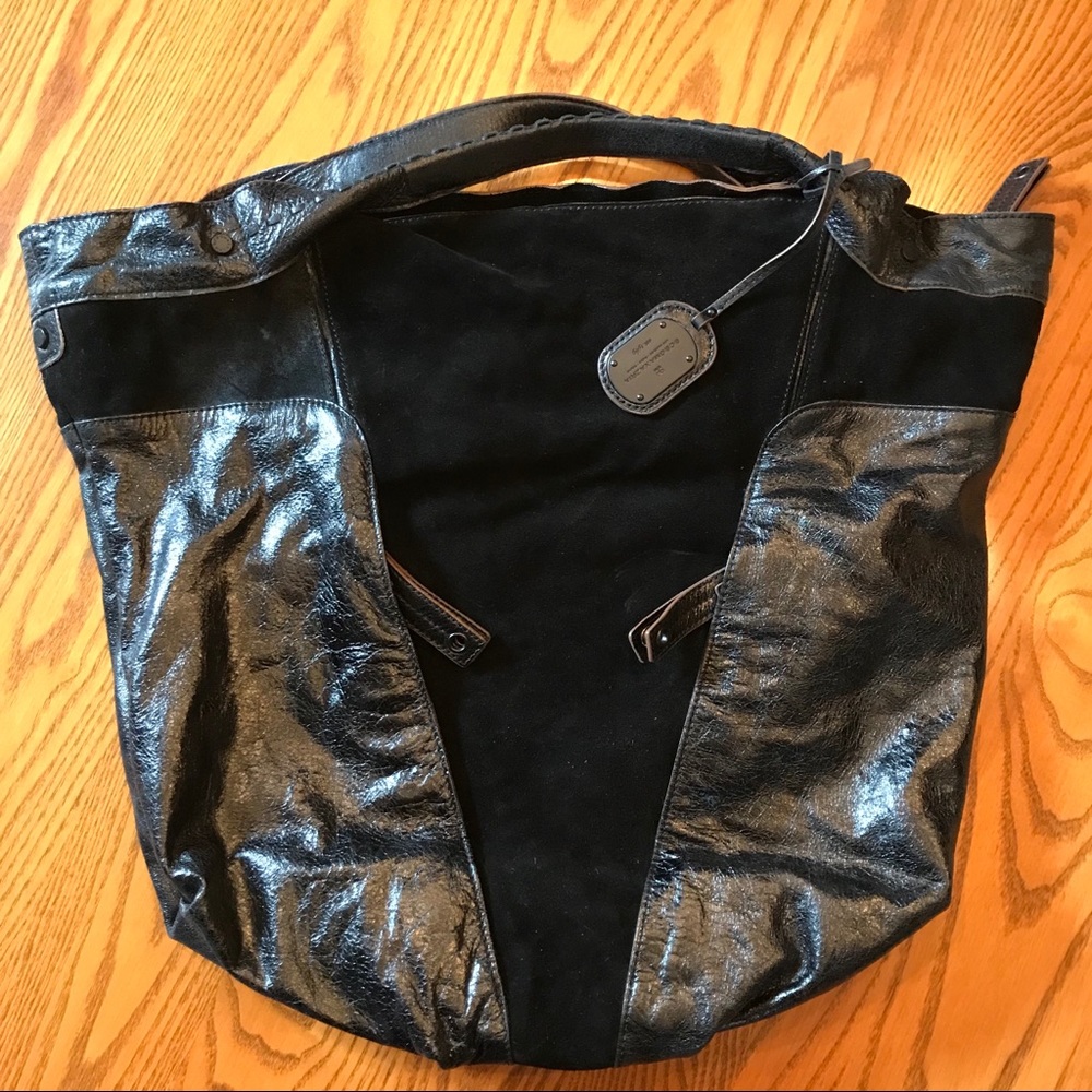 BCBG MAXAZRIA Leather and Suede bag