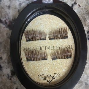 Dark brown double magnetic eyelashes