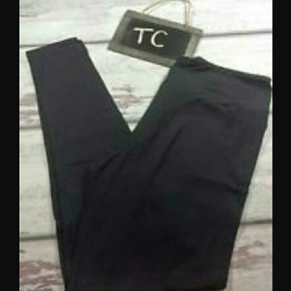 Lularoe NEW BLACK SOLID LEGGINGS TC T /C UNICORN