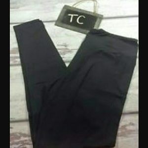 Lularoe NEW BLACK SOLID LEGGINGS TC T /C UNICORN