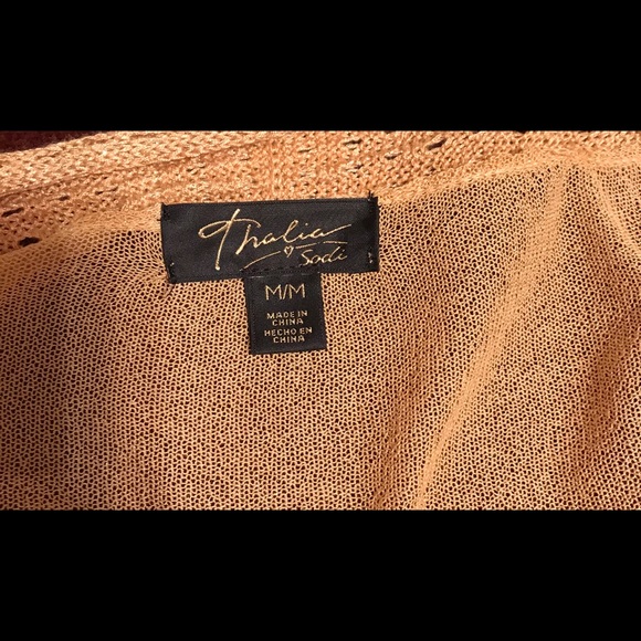 Thalia Sodi Knit Crop Tie Top - Picture 3 of 4