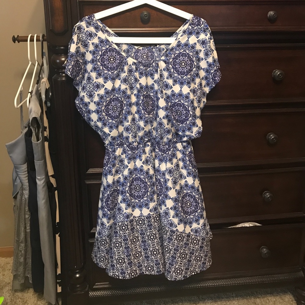 Blue and purple Neely dress