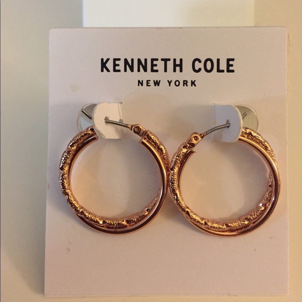Rose gold hoops