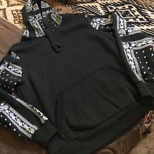 Bandana Print Hoodie