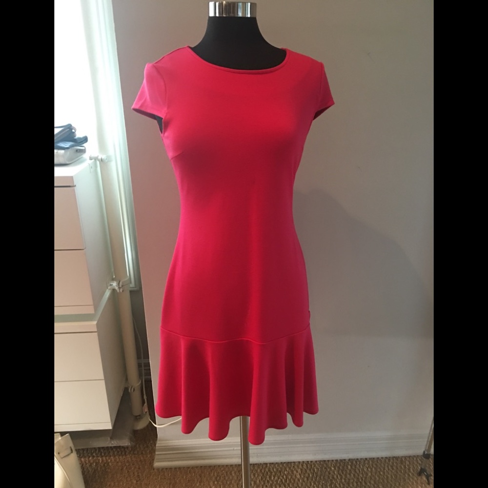 Boston Proper fitted and flared dress