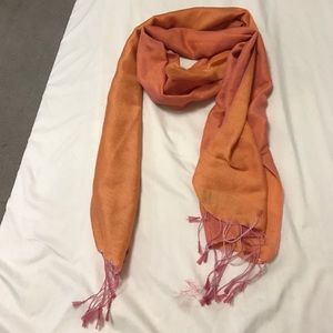 Orange 100% water pashmina
