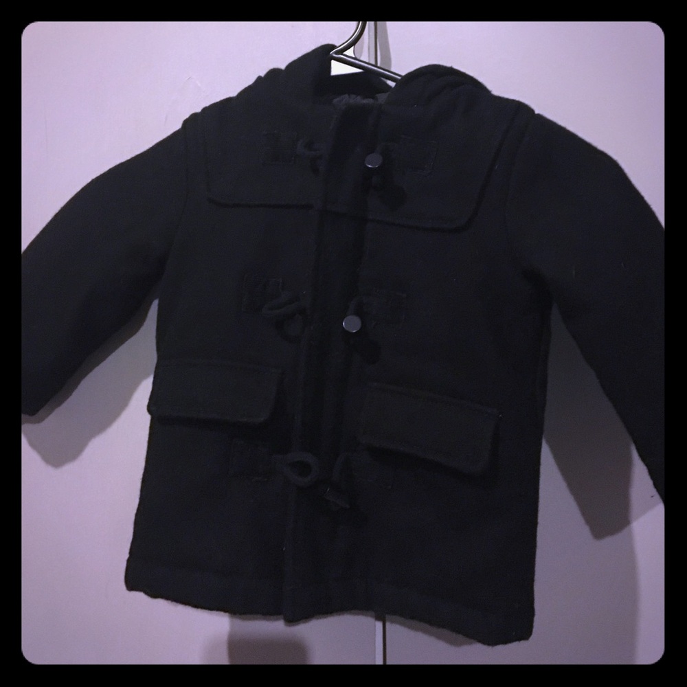 12-18M black pea coat