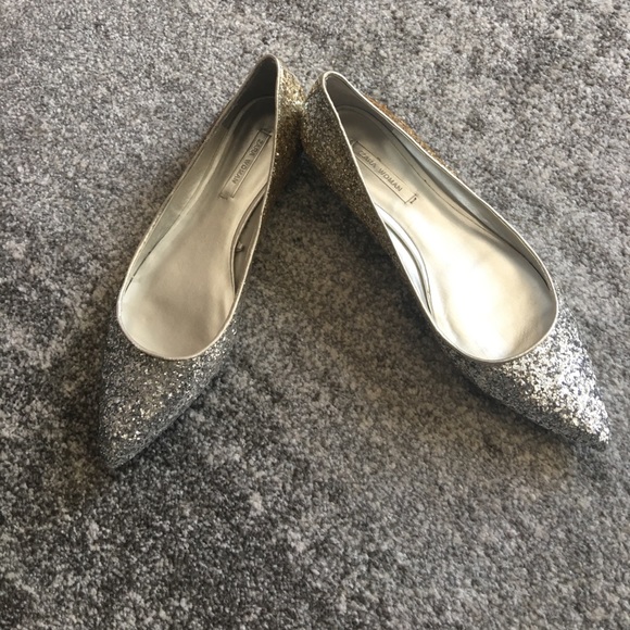 Zara Shoes - Zara Glitter Ballet shoes
