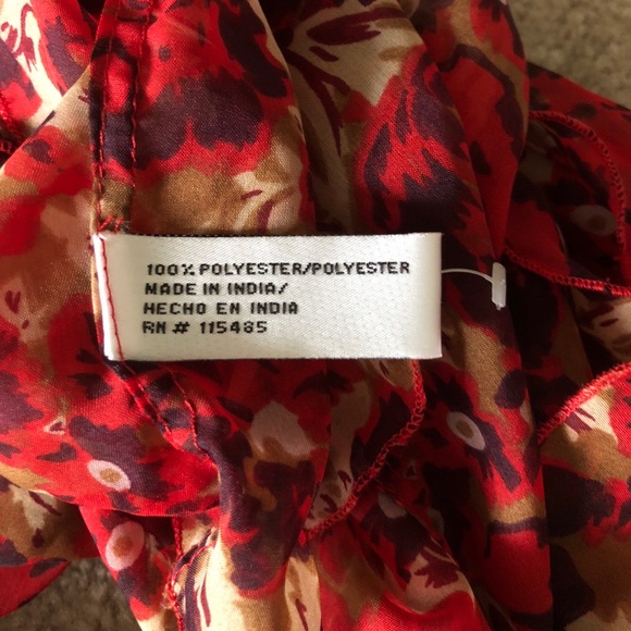 Fall Colored Ruffled Scarf - Picture 3 of 3