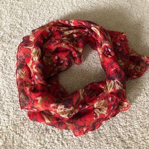 Fall Colored Ruffled Scarf