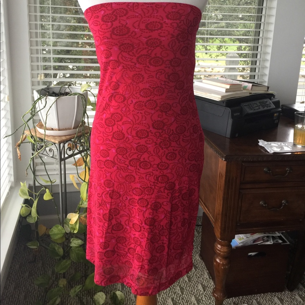 Strapless bodycon dress