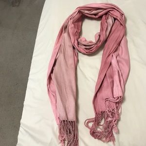 Coral ombré scarf