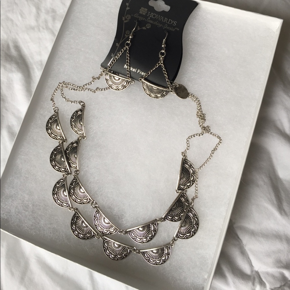 Nickel free earring/necklace set