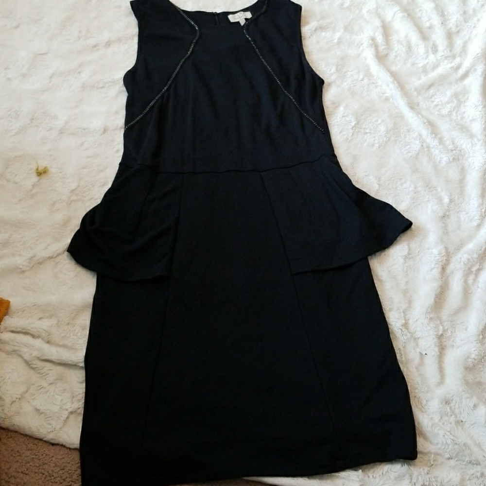 Black Zara peplum dress