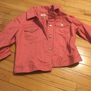 Loft medium jacket peach pink color