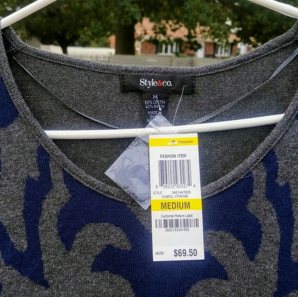 NWT Style & Co Sweater Dress + FREE gift - Picture 2 of 8