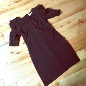 Black stretch mini dress
