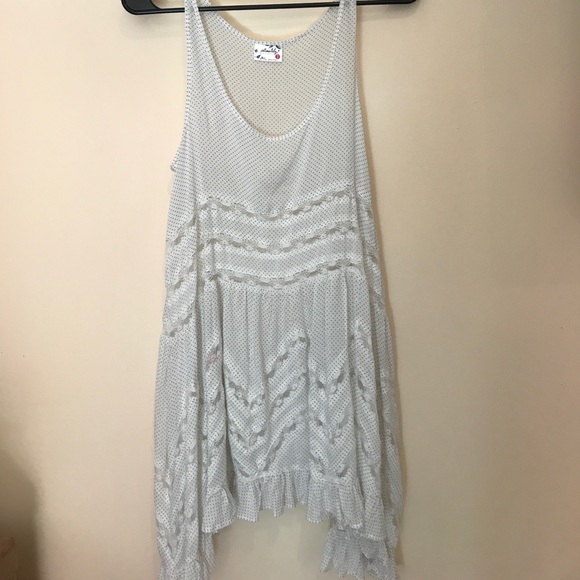 Free people lace trim trapeze slip dress - Picture 1 of 1